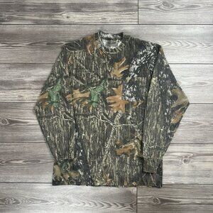 Vintage Y2K Jerzees Real Tree Camo Pocket Longsleeve